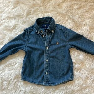 Boys Ralph Lauren Button Down Denim Shirt